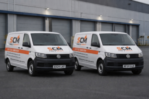SCM Fire & Safety five alarm engineers vans, Peterborough Doncaster Rotherham