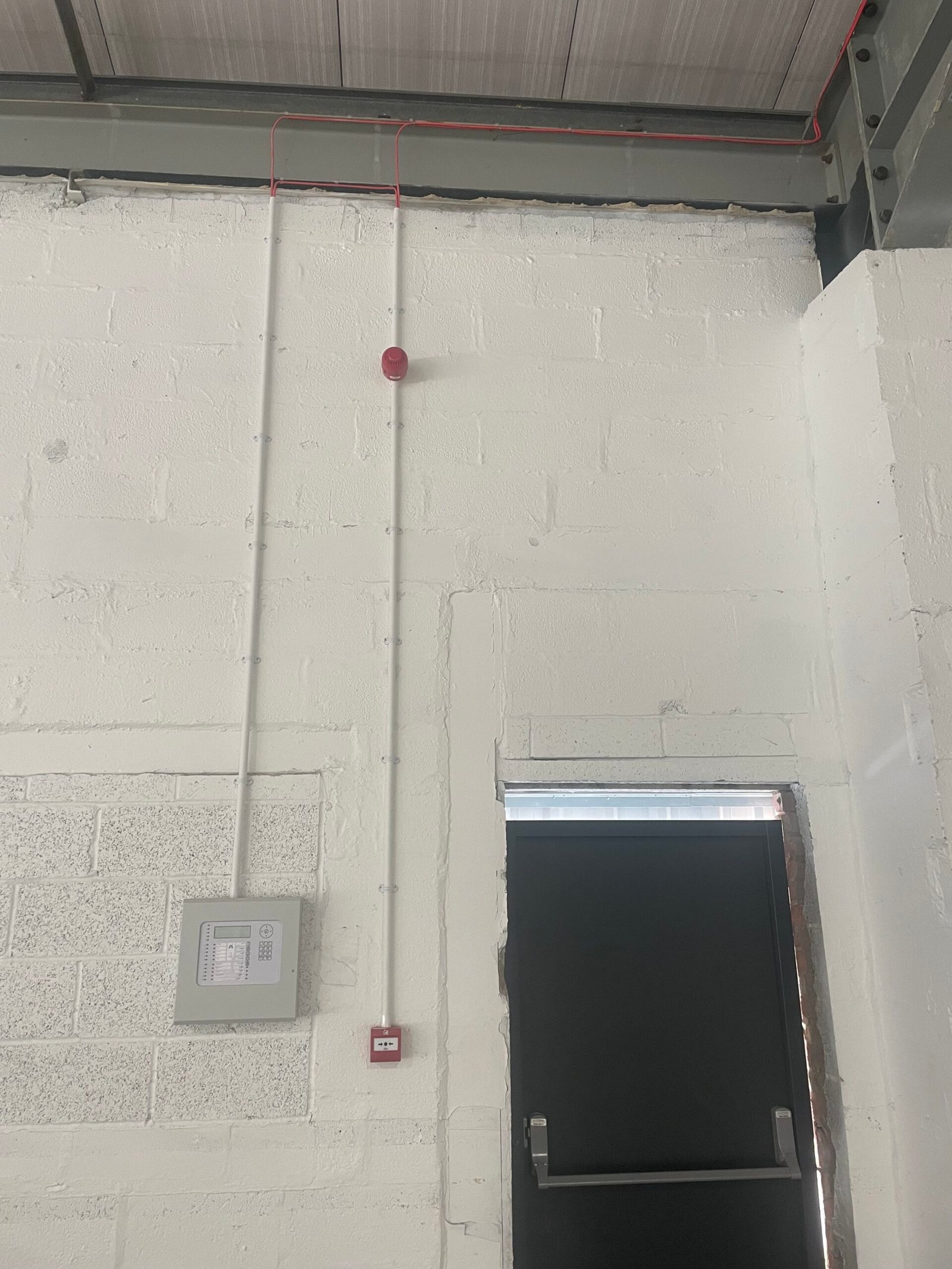 Commercial Fire Alarm Installation Peterborough engineer installation at Burch House