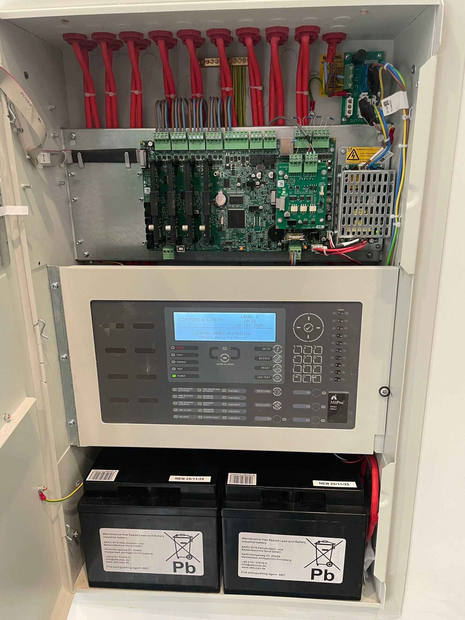 Commercial fire alarm installation